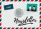 Briefumschlag mit Aufschrift Newsletter