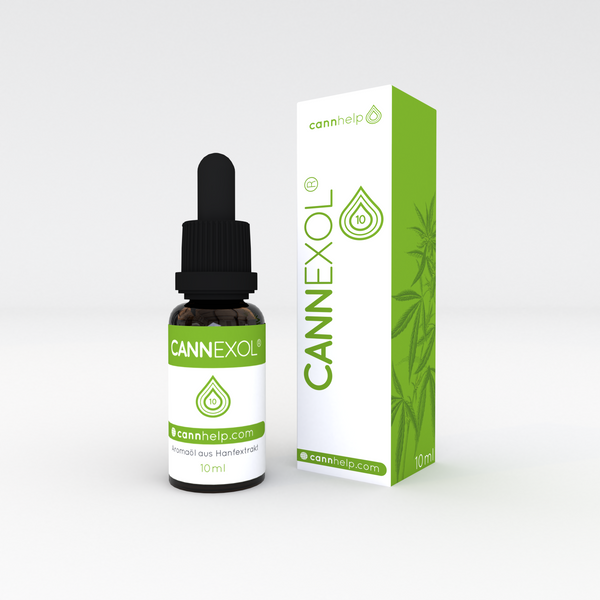 Flasche 10% CBD-Öl 10ml mit Schachtel